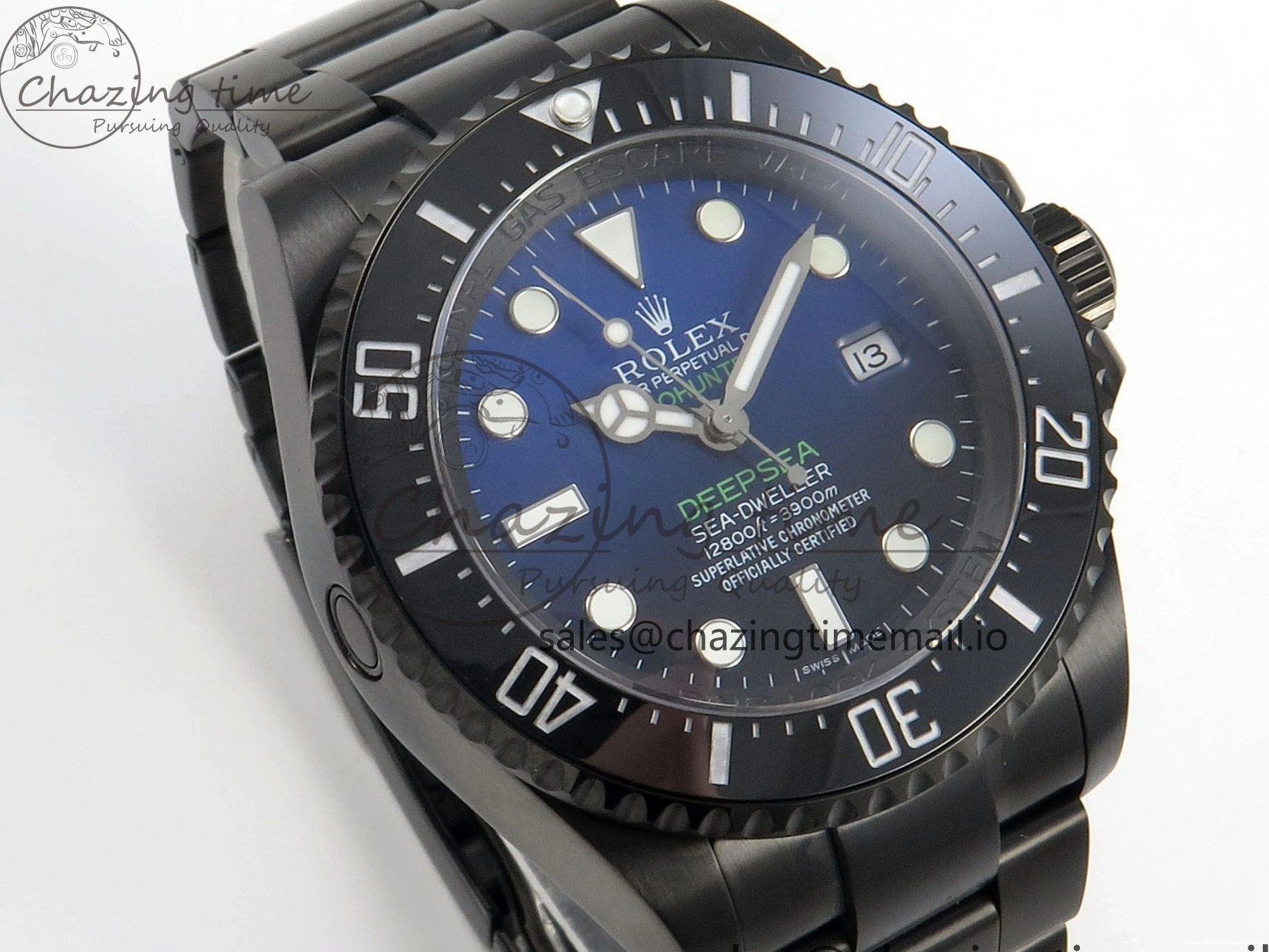 Best AAA Replica Sites Bracelet Ombre Edition 126660 Sea-Dweller 108 DLC Dial Blacken Blue Best 1:1 Durable On SH GMF 1227